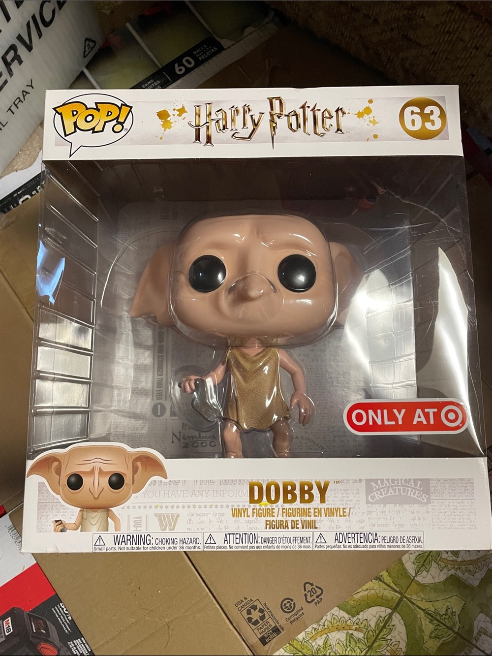 Funko Harry Potter Dobby Pop! Vinyl Figure - Tan, Black, Gold